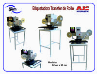 PLANCHA ETIQUETADORA TRANSFER DE ROLLO